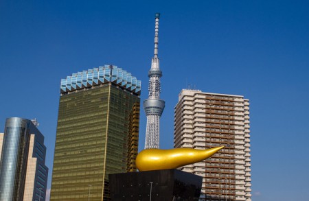 Tokio Skytree ja Asahi-panimon olutkuohut