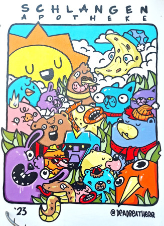 Apteekin seinämaalaus