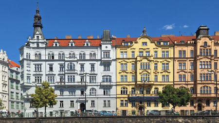 Vltava-joen rantaa